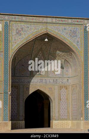 Architektonische Details, Vakil Moschee, Shiraz, Iran Stockfoto