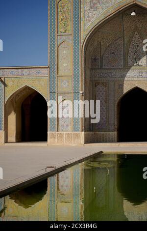 Architektonische Details, Vakil Moschee, Shiraz, Iran Stockfoto