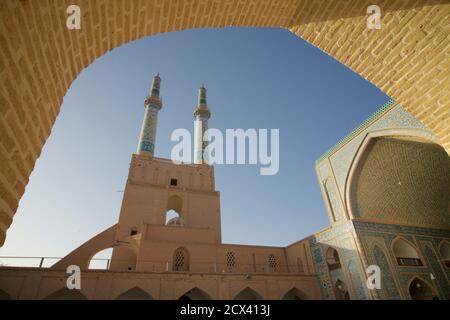 Jameh Masjid. Freitag Moschee, Yazd, Iran Stockfoto