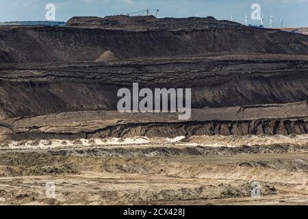 Das Tagebau Welzow-Süd in der Lausitz, Deutschland 2020. Stockfoto