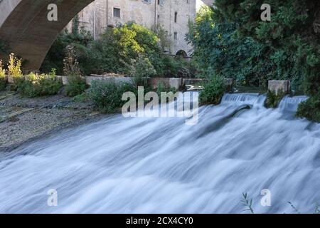 Hydrauliksystem im Flusspark von colle di val d'elsa toskana italien Stockfoto