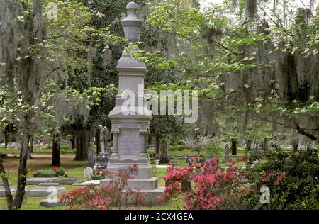 USA, Deep South, Southern, Alabama, Selma, Live Oak Cemetery, Stockfoto