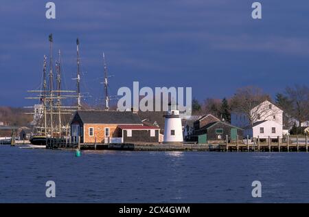 USA, New England, Connecticut, Mystic Seaport Stockfoto
