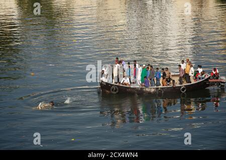 Muharram Feierlichkeiten in Udaipur, Rajasthan, Indien. In Erinnerung an das Martyrium des Imam Husain der Enkel des Propheten Mohammed. Stockfoto