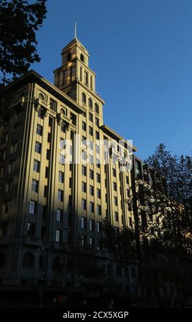 Melbourne Australien; Heritage, das T&G Building in der Stadt Melbourne. Stockfoto