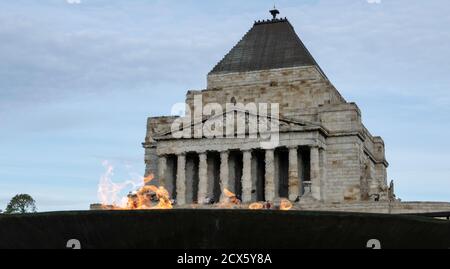 Melbourne Australien: Historische Architektur Schrein der Erinnerung. Stockfoto