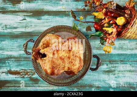Happy Thanksgiving Day Feier traditionelle Abendessen Konzept Stockfoto