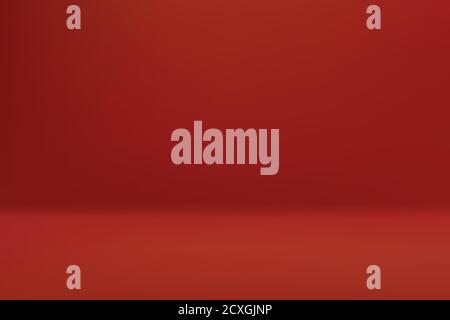 Leere rote Farbe Studio-Zimmer Vorlage für Ihr Design Stock Vektor
