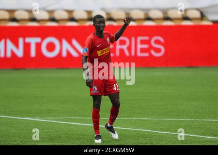 Farum, Dänemark. Juli 2020. Mohammed Diomande (43) vom FC Nordsjaelland beim 3F Superliga-Spiel zwischen FC Nordsjaelland und FC Midtjylland rechts zum Dream Park in Farum. (Bildnachweis: Gonzales Photo - Rune Mathiesen). Stockfoto