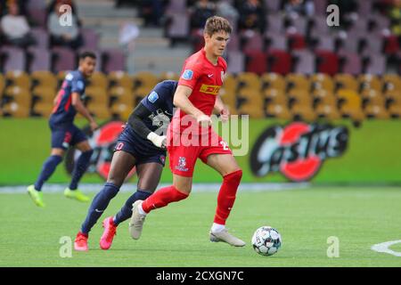 Farum, Dänemark. Juli 2020. Ivan Mesik (25) vom FC Nordsjaelland beim 3F Superliga Spiel zwischen FC Nordsjaelland und FC Midtjylland rechts zum Dream Park in Farum. (Bildnachweis: Gonzales Photo - Rune Mathiesen). Stockfoto