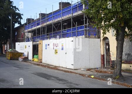 Neuentwicklung des Wohnviertels Welsh Streets, Liverpool September 2020. Die Welsh Streets gewannen die Residential Accolade bei den RICS Awards Grand Stockfoto