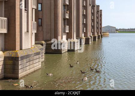 Arcades du Lac, Saint-Quentin-en-Yvelines, Montigny-le-Bretonneux, Frankreich Stockfoto