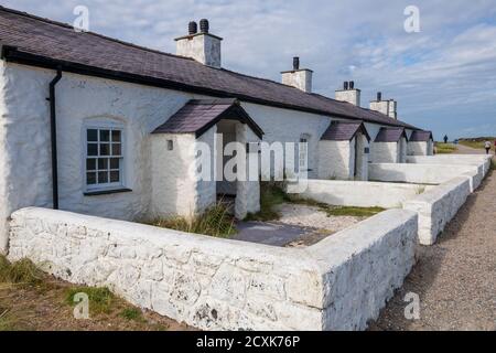 Pilots Cottages, Llanddwyn Island, Anglesey Stockfoto