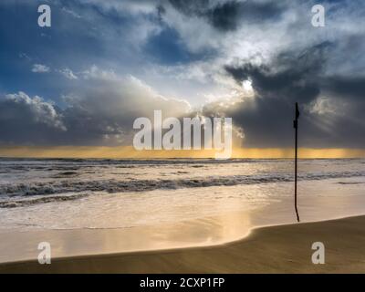 Küstenlandschaft von Ostia Lido - Rom, Italien Stockfoto