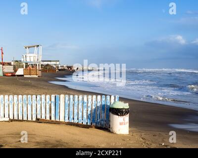 Küstenlandschaft von Ostia Lido - Rom, Italien Stockfoto