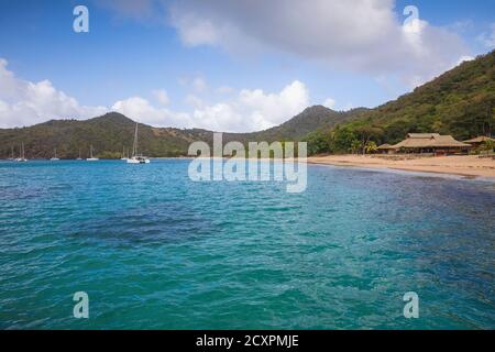 St. Vincent und die Grenadinen, Union Island, Chatham Bay Stockfoto