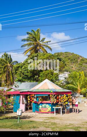 St. Vincent und die Grenadinen, Union Island, Clifton, Outdoor Market Stockfoto