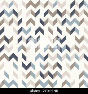 Abstrakter geometrischer Hintergrund in neutralen Farben. Nahtloses Vektormuster. Braun taupe, marineblau und teal natürlichen Farben. Mode Stoff Patchwork des Stock Vektor