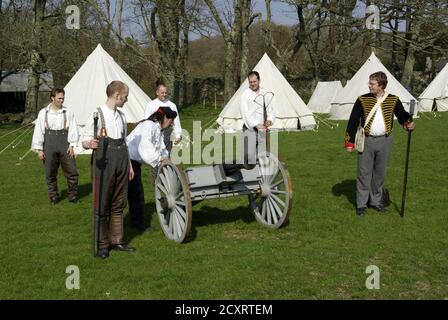 Anglesey Hussars Trainingsübung, Stockfoto