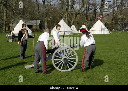 Anglesey Hussars Trainingsübung, Stockfoto