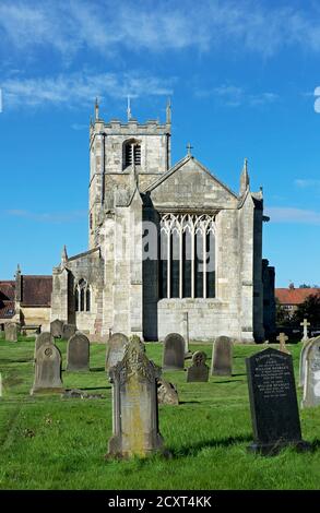 St. Helen's Church im Dorf Skipwith, North Yorkshire, England Stockfoto