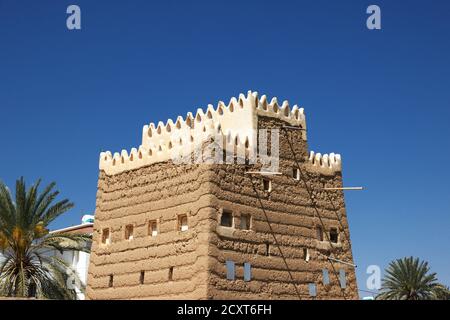 Das Haus im arabischen Dorf in der Nähe von Najran, Asir Region, Saudi-Arabien Stockfoto