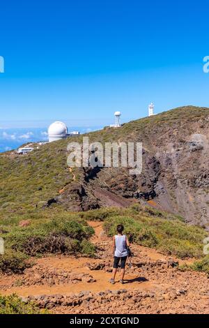 In Roque de los Muchachos Nationalpark auf der Caldera de Taburiente, La Palma, Kanarische Inseln Stockfoto