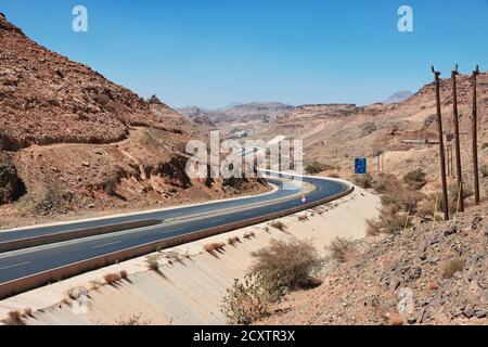 Die Autobahn der Berge, Asir Region, Saudi-Arabien Stockfoto