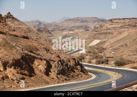 Die Autobahn der Berge, Asir Region, Saudi-Arabien Stockfoto