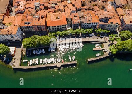 Dervio - Comer See (IT) - Luftbild Stockfoto