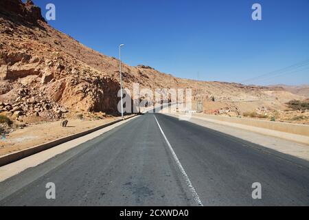 Die Autobahn der Berge, Asir Region, Saudi-Arabien Stockfoto