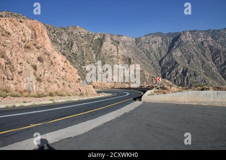 Die Autobahn der Berge, Asir Region, Saudi-Arabien Stockfoto