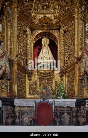 Kapelle von Santa Ana. Die Kathedrale von Santa María in der Stadt Tudela. Nationaldenkmal, Navarra, Spanien, Europa Stockfoto