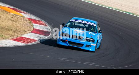 Vallelunga, Rom, Italien, 11. september 2020. TCR Championship. BMW 318 im Einsatz auf dem Turn-on-Circuit Stockfoto