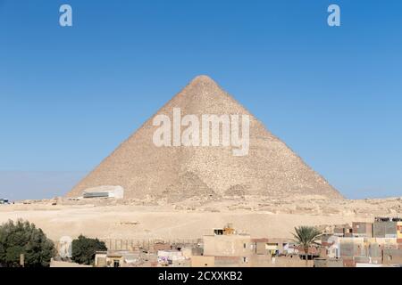Die Pyramide von Khufu, Gizeh, Ägypten Stockfoto