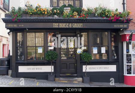 19. September 2020 - Windsor, Großbritannien: Exterior oder Horse and Groom Pub Stockfoto