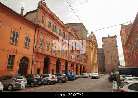 Blick auf die Via Emilia Centro in Modena, Italien Stockfoto