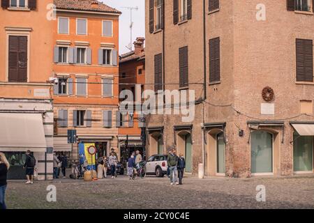 Blick auf die Piazza Grande in Modena, Italien Stockfoto