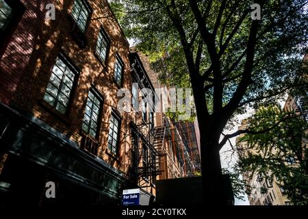 Immobilien zum Verkauf in der Greenwich Village Nachbarschaft in New York am Samstag, 26. September 2020. (© Richard B. Levine) Stockfoto