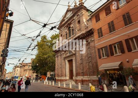 Blick auf die Via Emilia Centro in Modena, Italien 3 Stockfoto