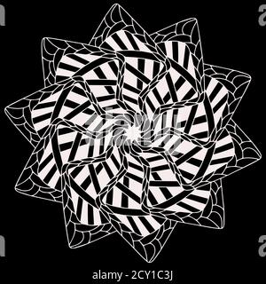 vector Mandala im modernen Stil. Original Design-Element Stock Vektor