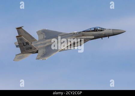 F15 Adler ab RAF Lakenheath Stockfoto