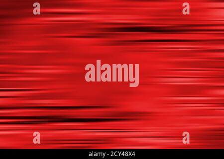 Roter abstrakter Hintergrund mit schwarzen horizontalen Bewegungsunschärfen. Strukturierter Hintergrund Stockfoto
