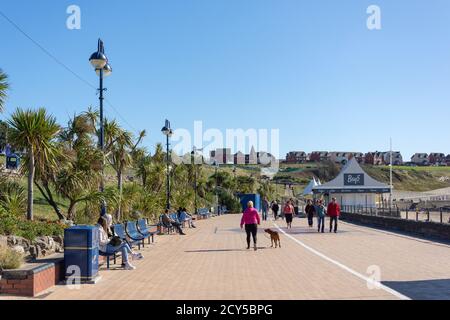 Whitmore Bay Beach and Promenade, Barry Island, Barry (Y Barri), Vale of Glamorgan, Wales, Vereinigtes Königreich Stockfoto