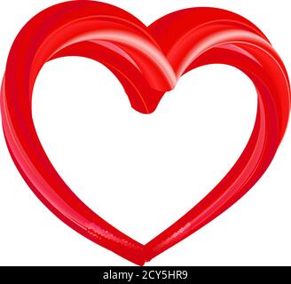 Symbol für wohltätige Zwecke. 3D-Vektorgrafik für helles Herz. Logo-Konzept für Pflege, Hilfe und Wohltätigkeit. Stock Vektor