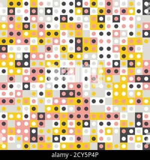 Abstrakt geometrischen Hintergrund, zufällige Färbung. Nahtloses Vektormuster. Bunte Mosaikdarstellung. Perfekt zum Einwickeln von Papier, Tapete, Stoff d Stock Vektor