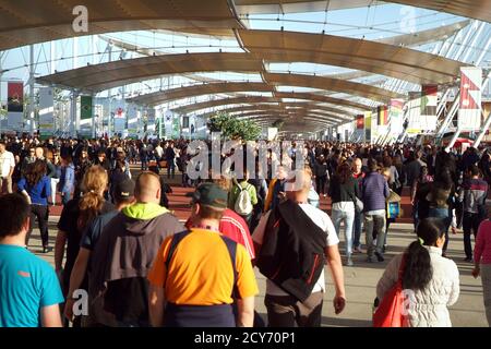 Mailand, Lombardia/Italien. -30.10.2015- Expo 2015 die universelle Ausstellung, die von Mailand veranstaltet wird Stockfoto