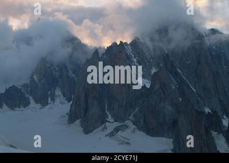 Blick von der Region Refugio Turino Stockfoto