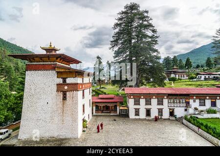 Pangrizampa Astrologie Schule in Thimphu, Bhutan Stockfoto