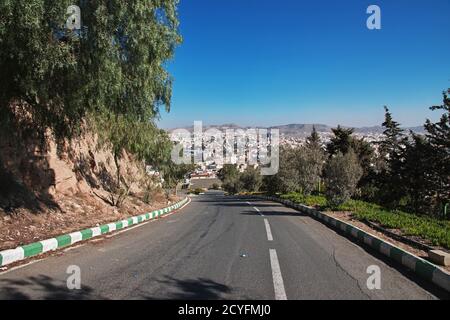 Die Straße nach Abha Stadt, Saudi-Arabien Stockfoto